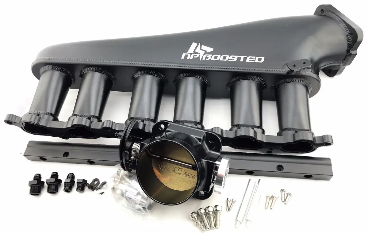 1Jz-Gte 1Jz 1Jzgte Vvti Hi Flow Intake Manifold Set Fuel Rail 90Mm Throttle Body Crown 1Jz 1