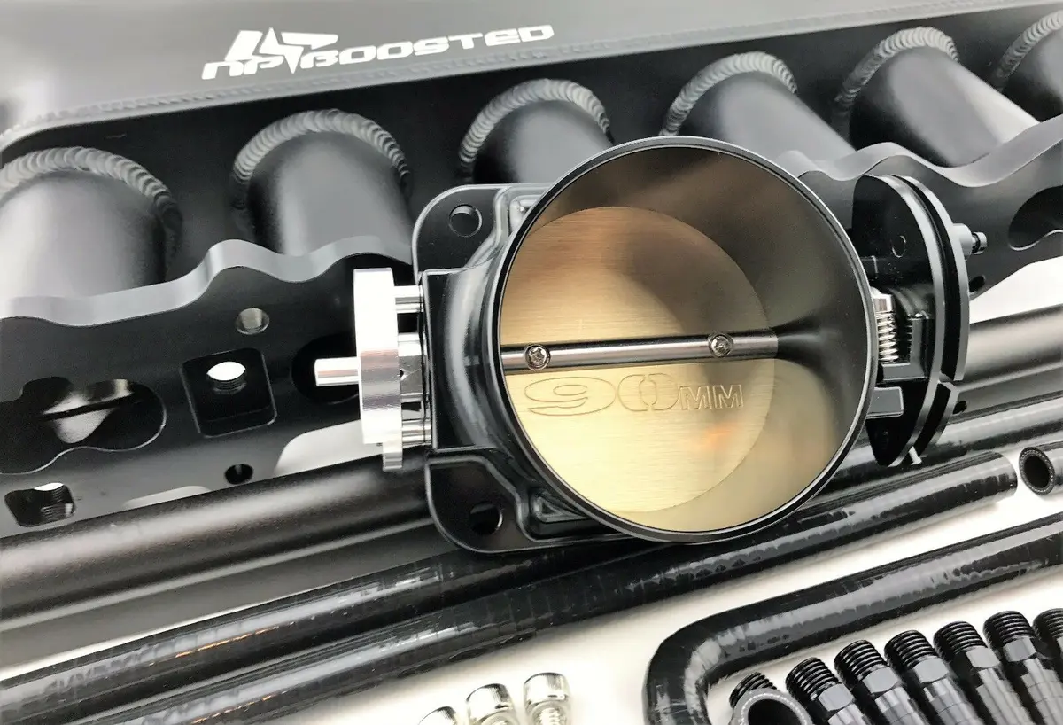 1998+ Rb25det Rb25 Neo Turbo Intake Manifold Plenum & Throttle Body + Fuel Rail 2