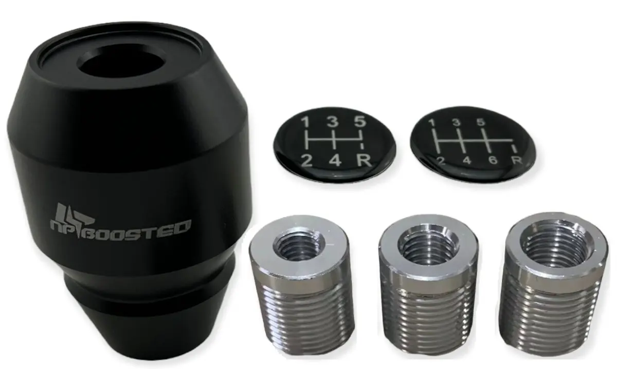 Jdm Black Manual Transmission Gear Shift Knob M8x1.25 M10x1.5 M12x1.25 M18x1.5 1