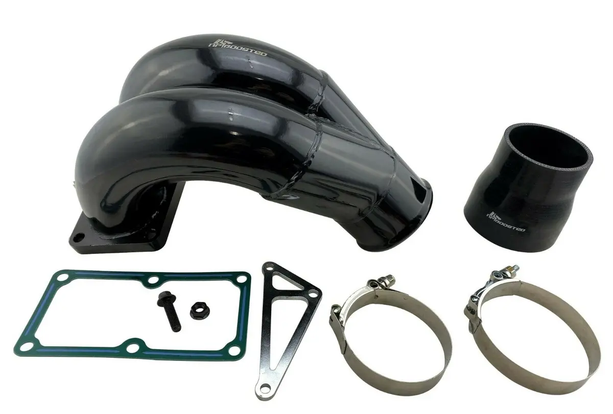 3.5" Stainless Steel Intake Manifold Elbow Kit For 07-18 Ram 6.7L Cummins Diesel 1