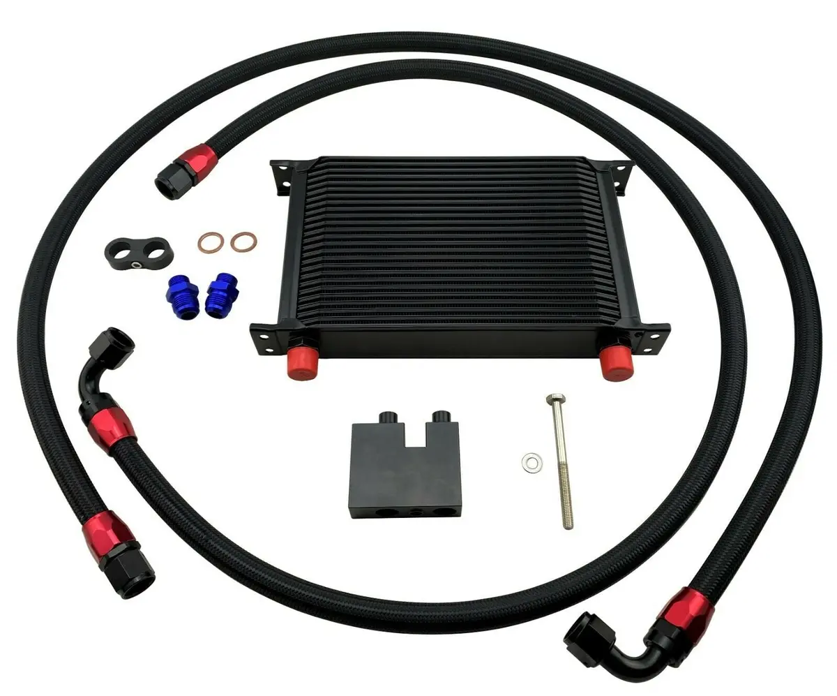25 Row 10An Bolt On Oil Cooler Upgrade Kit For Bmw E Series 335I 135I N54 Turbo 1