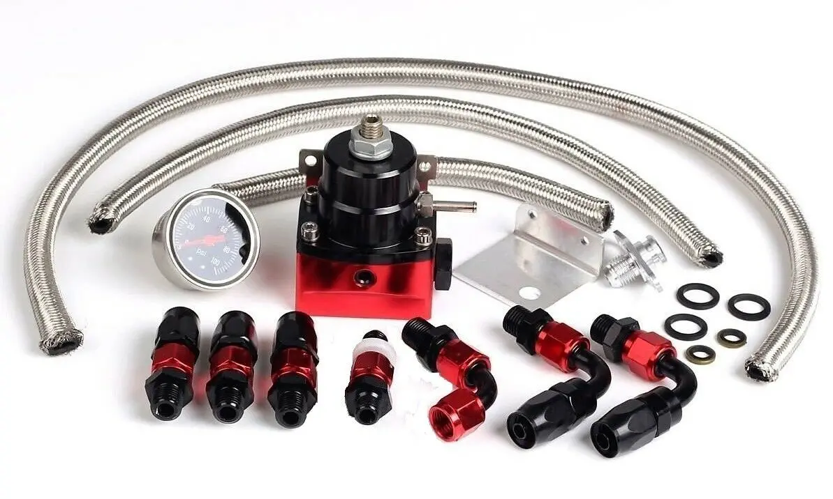 Billet Adjustable Fuel Pressure Regulator An 6 An6 6An Fittings & Line Universal 1