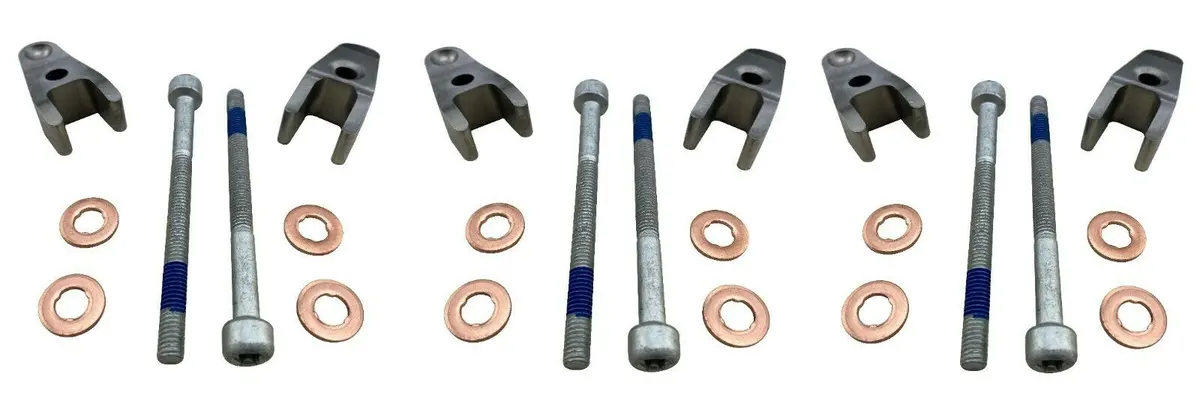 Diesel Injector Retainer Brackets + Washer Seals + Bolts For 02-08 Sprinter E320 1