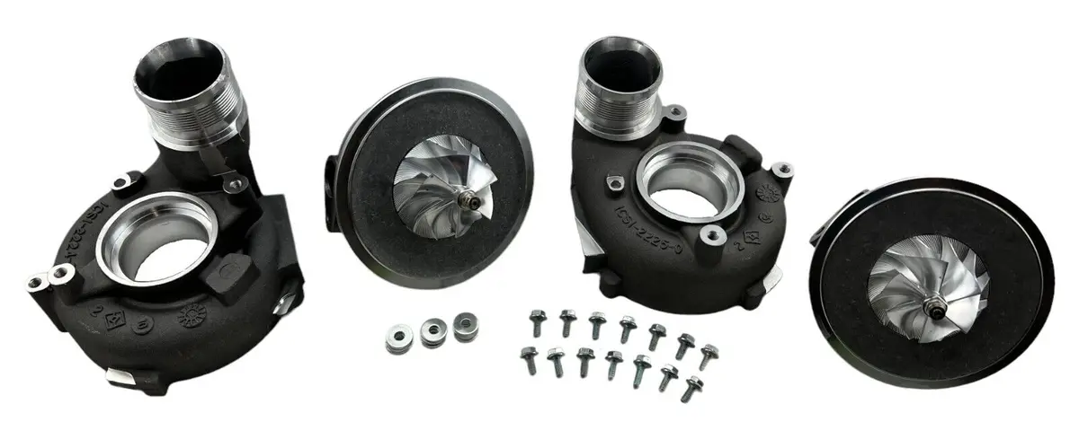 Billet Compressor Wheel Chra Housing Upgrade Fits S6 S7 A8 S8 Rs6 Rs7 Twin Turbo 1