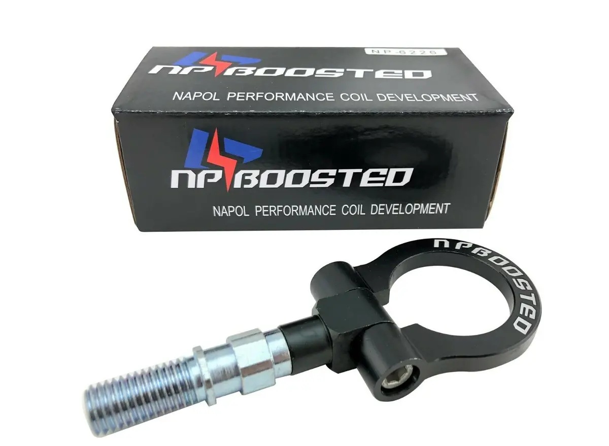 18Mm Universal Tow Hook For Japan Car Models Front / Rear Low Clearance Towing 1