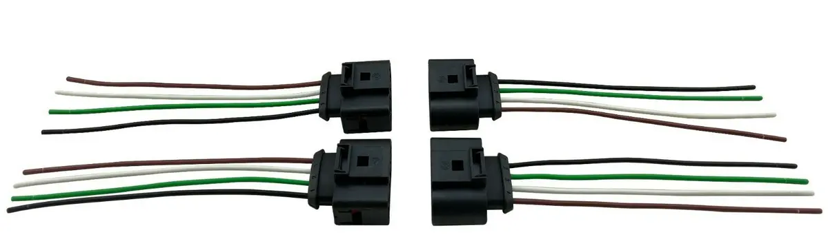 4 Pigtail Plug Connector Clips For Tt A3 A4 Golf Jetta Gti Eos Rabbit Beetle Mk6 1