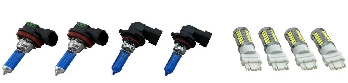 Headlights Led Bulbs For 07-14 Silverado 1500 2500 3500 Hb3 H11 3157A 3157 9005 1