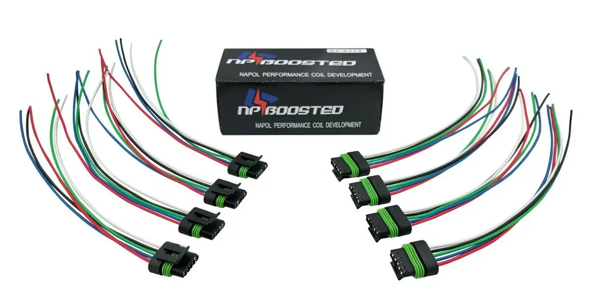 8 Pc Ign1a Aem Smart Coils Connector Pigtail Harness Repair Plug Coil Conversion 1