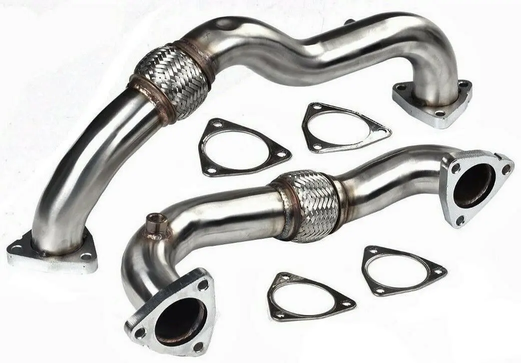 Hi Flow Heavy Duty Up Pipes For 2008 2009 2010 6.4L Powerstroke V8 Turbo Diesel 1