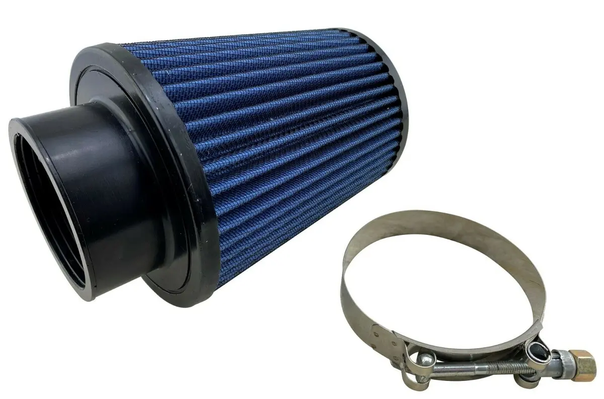 Universal 2.75 Inch High Flow Air Intake Turbo Supercharger Blue Black Filter 1