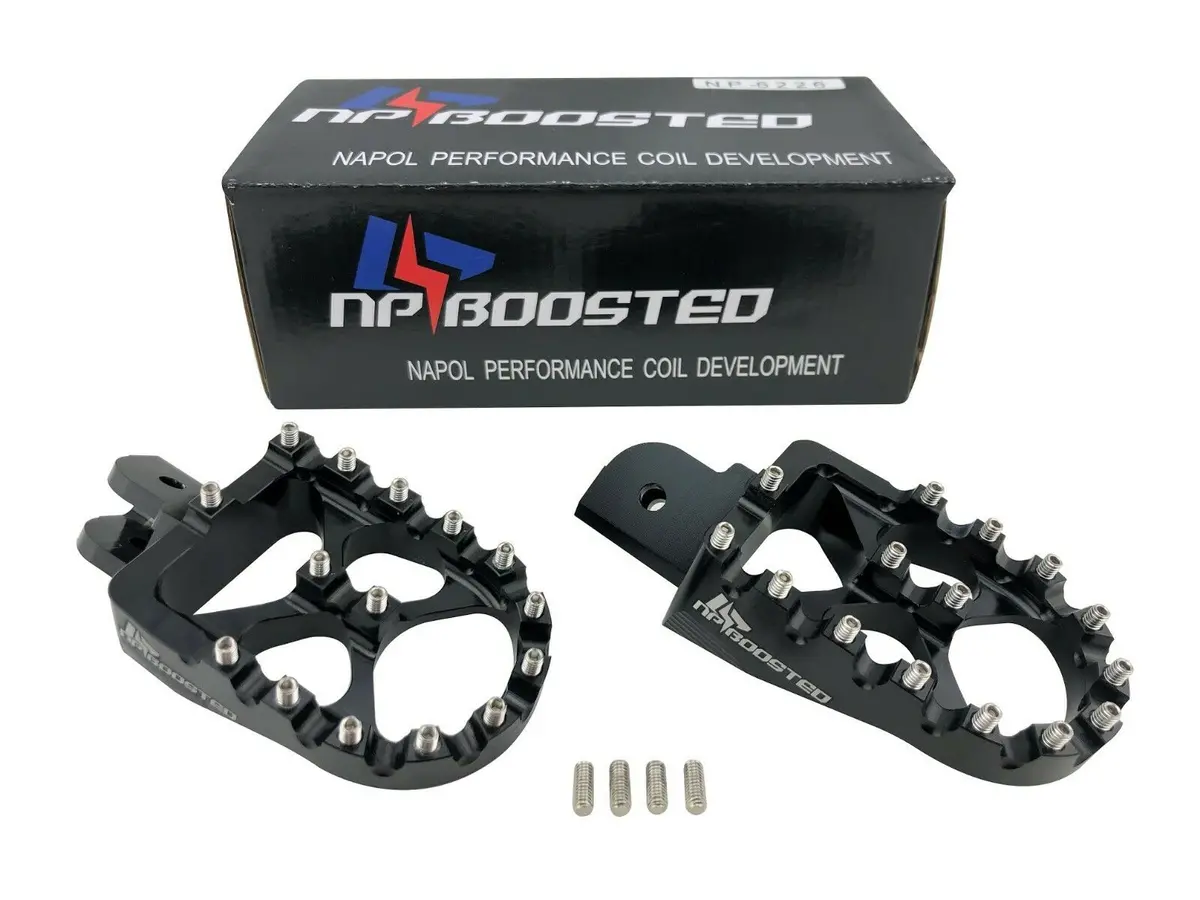 Billet Front Foot Pegs For 2015+ Ducati Scrambler Pedals Footrests Wide Mx Style 1
