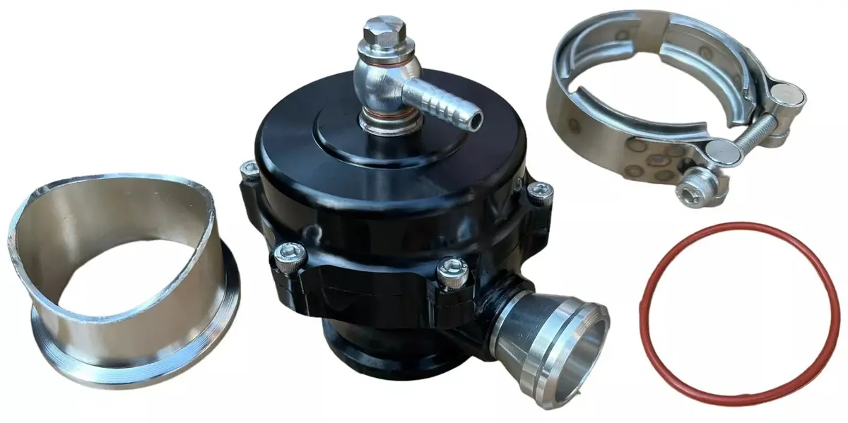 Black 50Mm Blow Off Valve Bov 18Psi Spring Fits Tial Q V-Band Turbo Supercharge 1