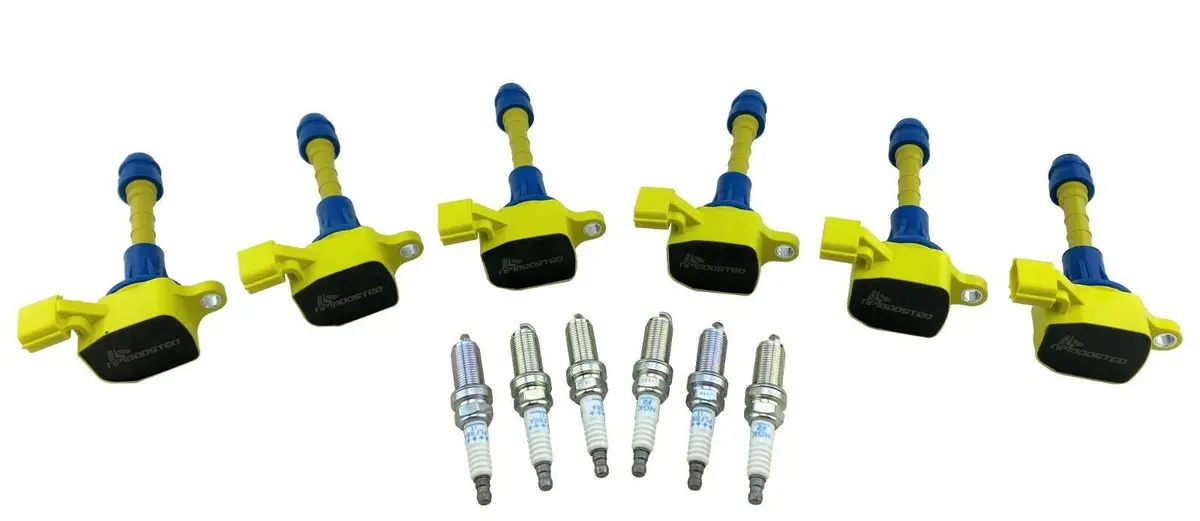 6 Pack Ignition Coil Spark Plug For 02-08 350Z Infinity M35 G35 Fx35 3.5L Vq35de 1