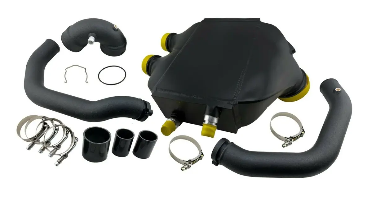 Hi Flow Tmic Intercooler Kit Hard Pipes & Throttle Elbow For 15+ M3 M4 3.0L S55 1