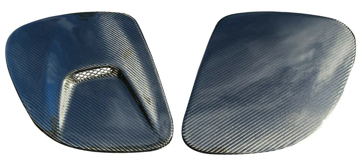 Carbon Fiber Headlight Covers Air Intake Vent For 92-02 Mazda Rx-7 Rx7 1.3L 13Bt 1