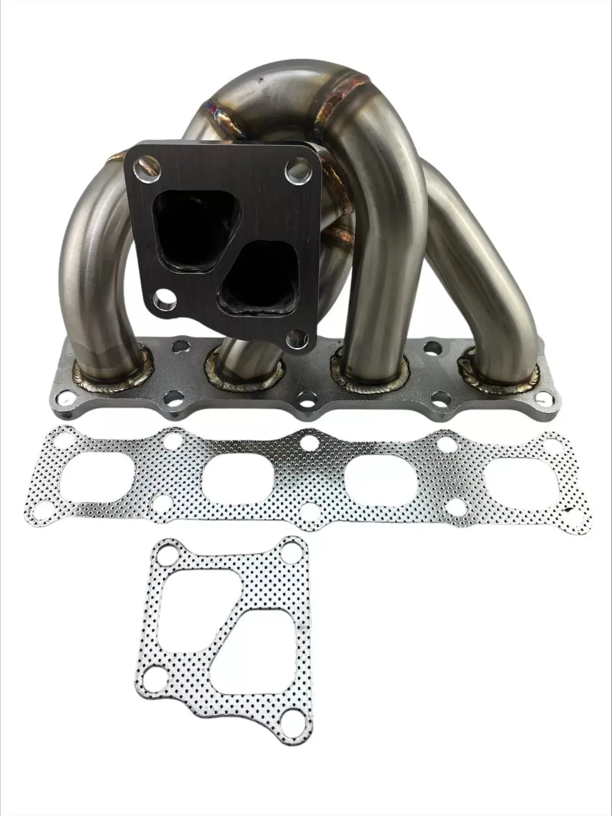 Turbo Manifold 4To2 Twin Scroll Header For 2008+ Lancer Evolution Evo 10 X 4B11t 1