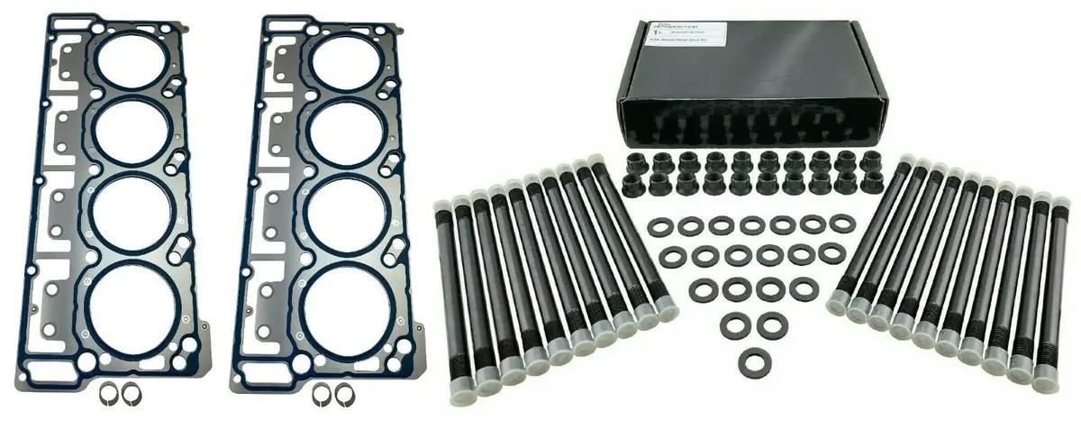 7 Layer Steel Cylinder Head Gaskets Chromoly Studs For 6.0L V8 Turbo Diesel 20Mm 1