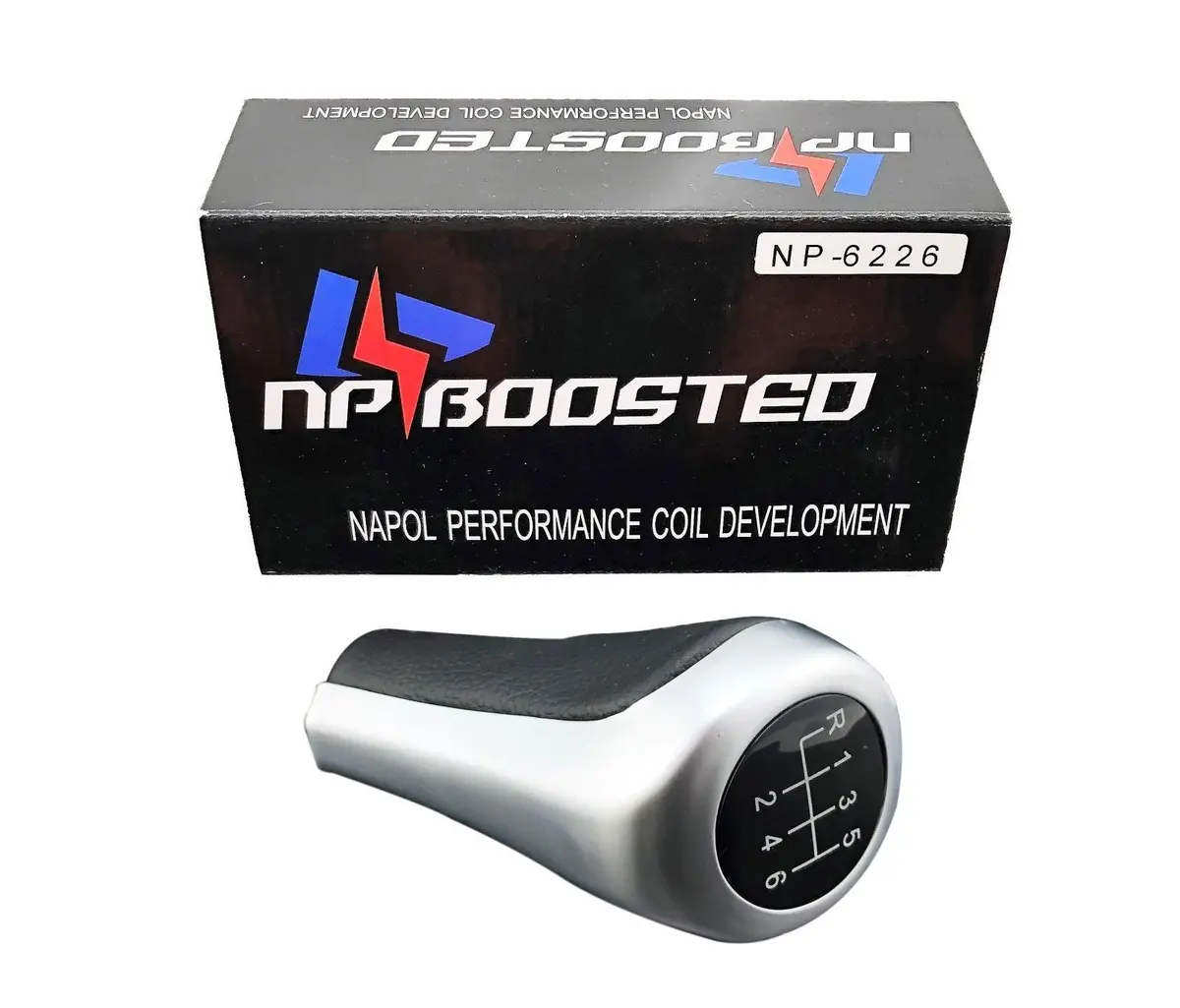 Silver & Black 6 Speed Manual Gear Shift Knob For Bmw E36 E46 E39 E60 M3 M5 Z4 1