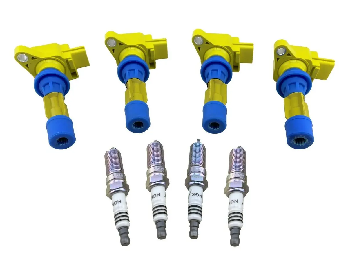 4 Pack Ignition Coils & Spark Plugs For Mazdaspeed 3 6 Cx-7 Turbo 2.3L Mx-5 2.0L 1