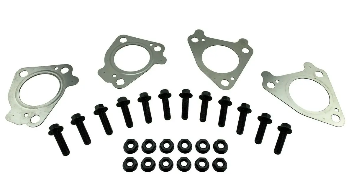 Bolt On Left & Right Side Up-Pipe Gaskets For Lb7 Lly Lbz Lmm Lml 6.6L Duramax 1