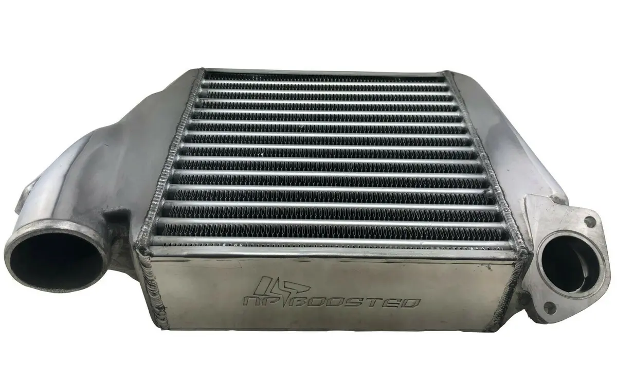 Top Mount Polished Hi Flow Intercooler Kit For 08-14 Impreza Wrx Legacy Forester 1