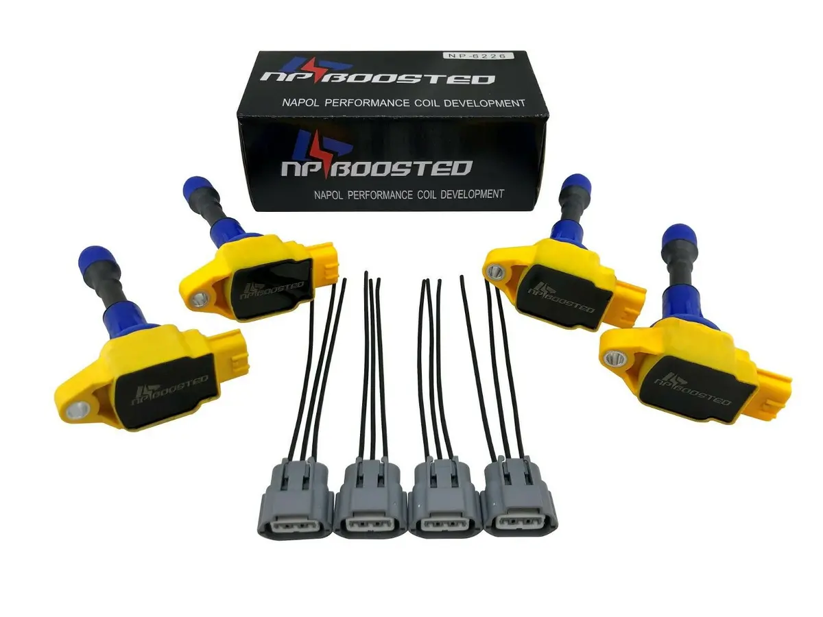 4 Pack R35 Gt-R Ignition Coils For Lancer Evo 1-9 2.0L 4G63t Sr20det Ca18det 1.8 1