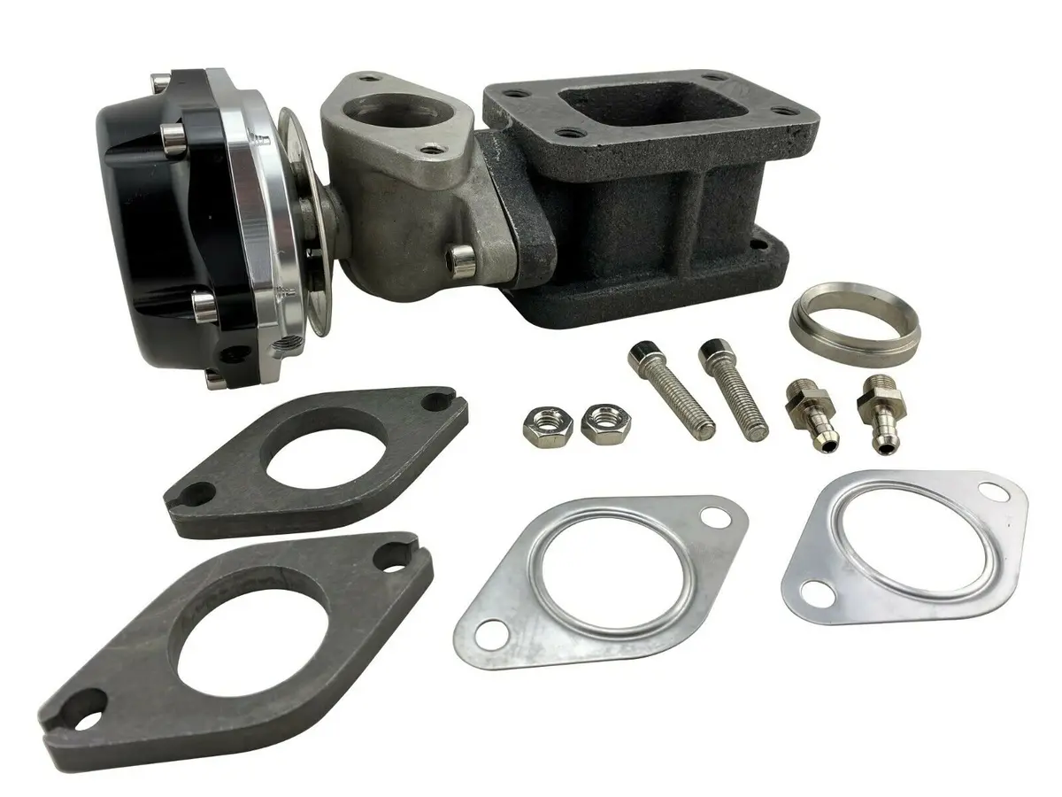 T3 Turbo Charger Manifold Cast Iron Flange Extension Adapter 38Mm Wastegate Port 1