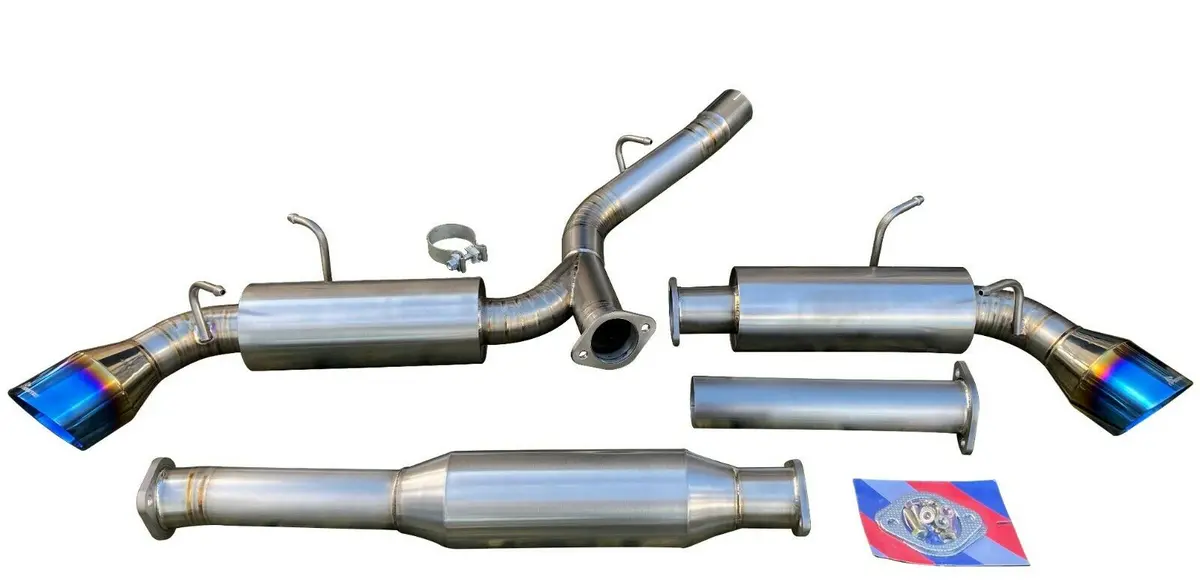 Titanium Catback Exhaust System W/ 4.5" Dual Burnt Tips For 2013+ Fr-S Gt86 Brz 1