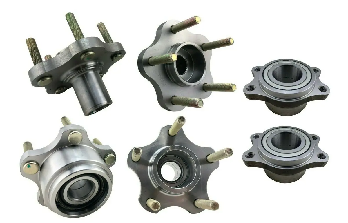 Front Rear 5 Bolt Conversion Hub + Extended Lug Studs For 180Sx 240Sx Silvia S13 1