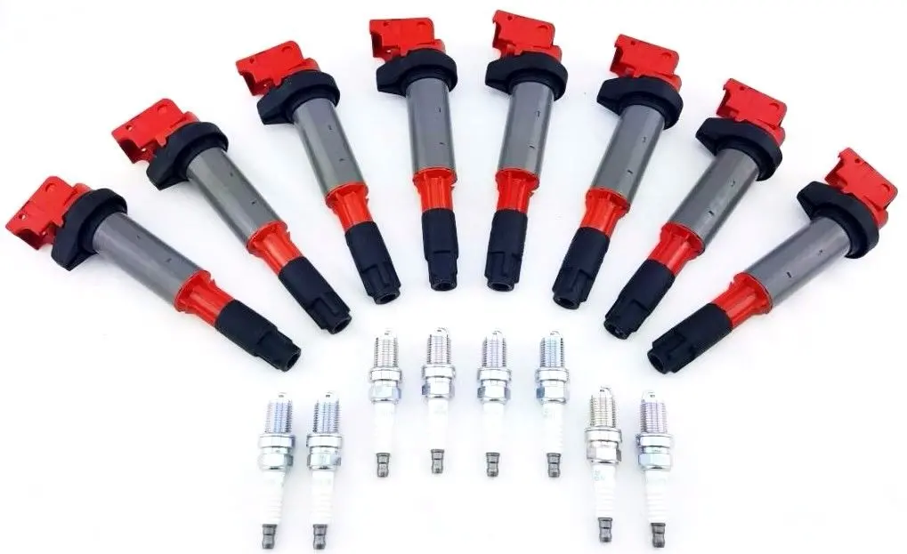 Ignition Coils Bmw X5 Alpina 760 750 745 650 645 550 545 4.4 4.8 6.0L Ngk Plugs 1
