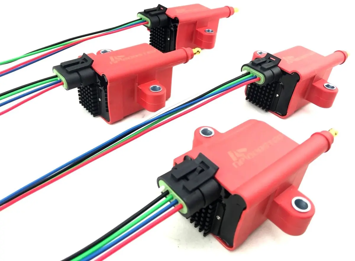 4 Hi-Output Ignition Coil Packs Universal Fit Smart Coils For Turbo Supercharged 1