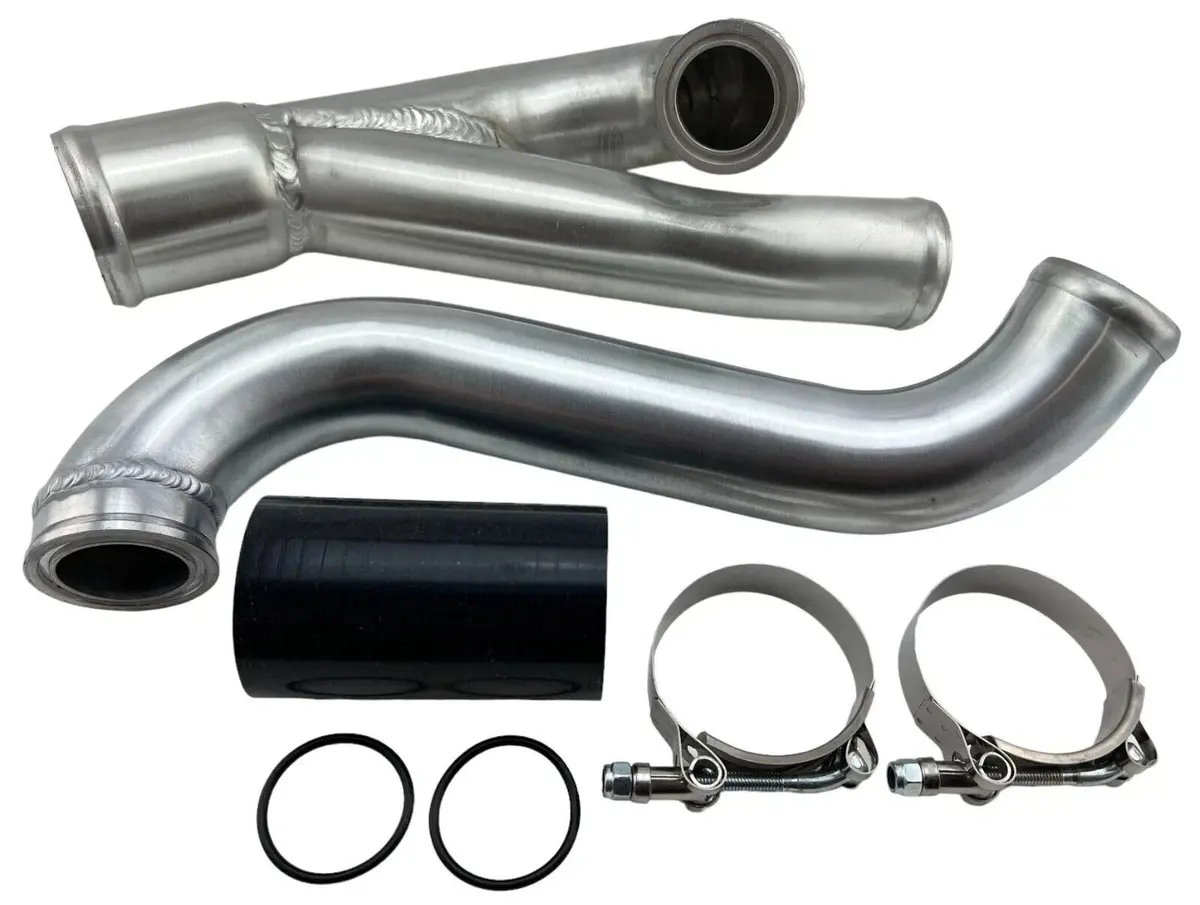 2" Upgrade Aluminum Turbo Outlet Chargepipes For 2007-2013 335I Xdrive 335Is N54 1