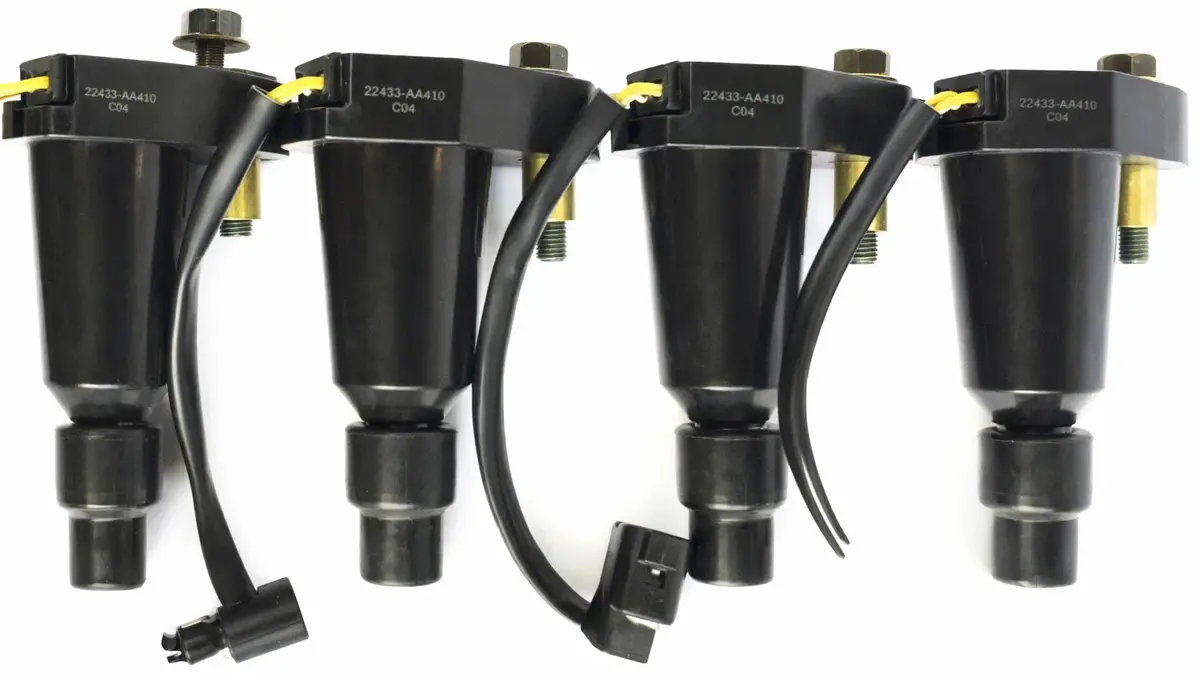 4 Ignition Coil Pack For Impreza Wrx Ej20t Ej20g Ej20 Sti Legacy 22433Aa330 F645 1