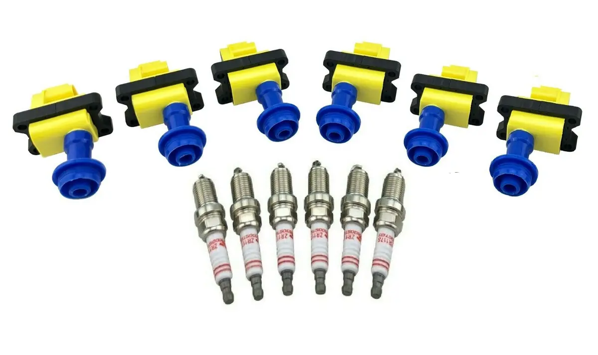 6 Ignition Coil Packs & Spark Plugs For R31 C33 A31 Rb20det Laurel 300Zx Skyline 1
