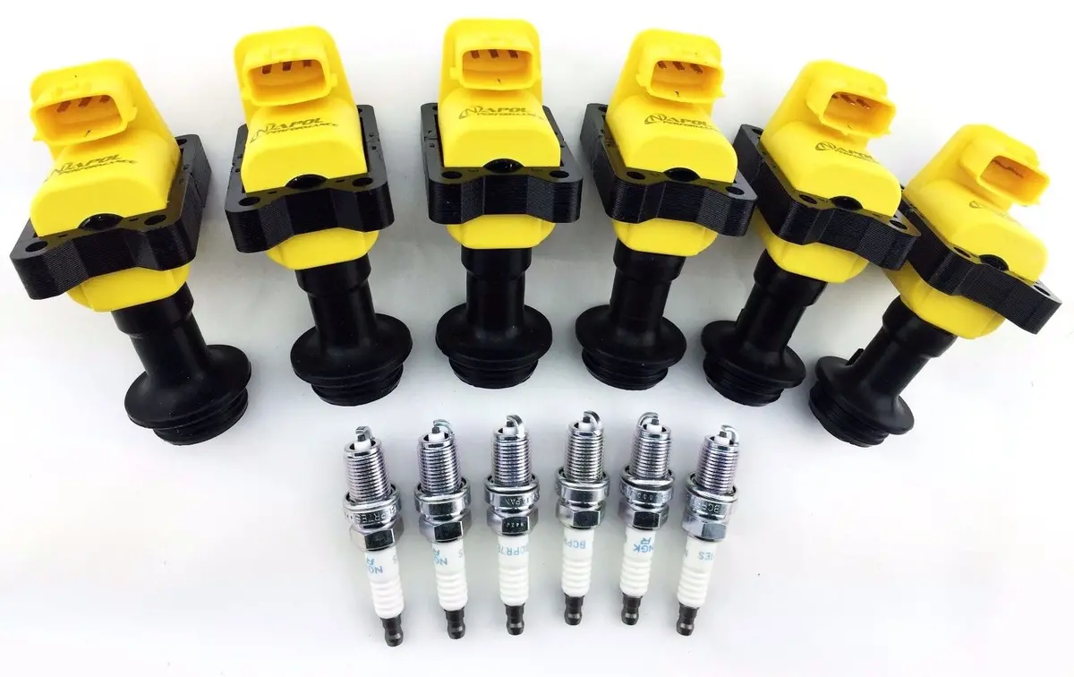 89-98 Gtr Gts Skyline Laurel Cefiro Ignition Coils R32 Rb26 Rb25 Ngk Spark Plugs 1