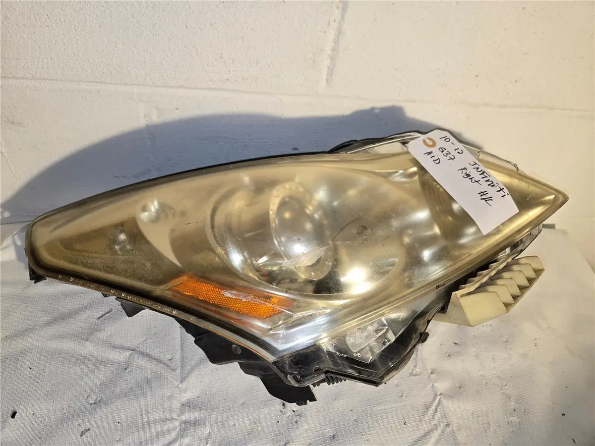 2010 11 2012 Infiniti G37 Right Hid Xenon Headlight Head Light W/ Bulb Oem 1