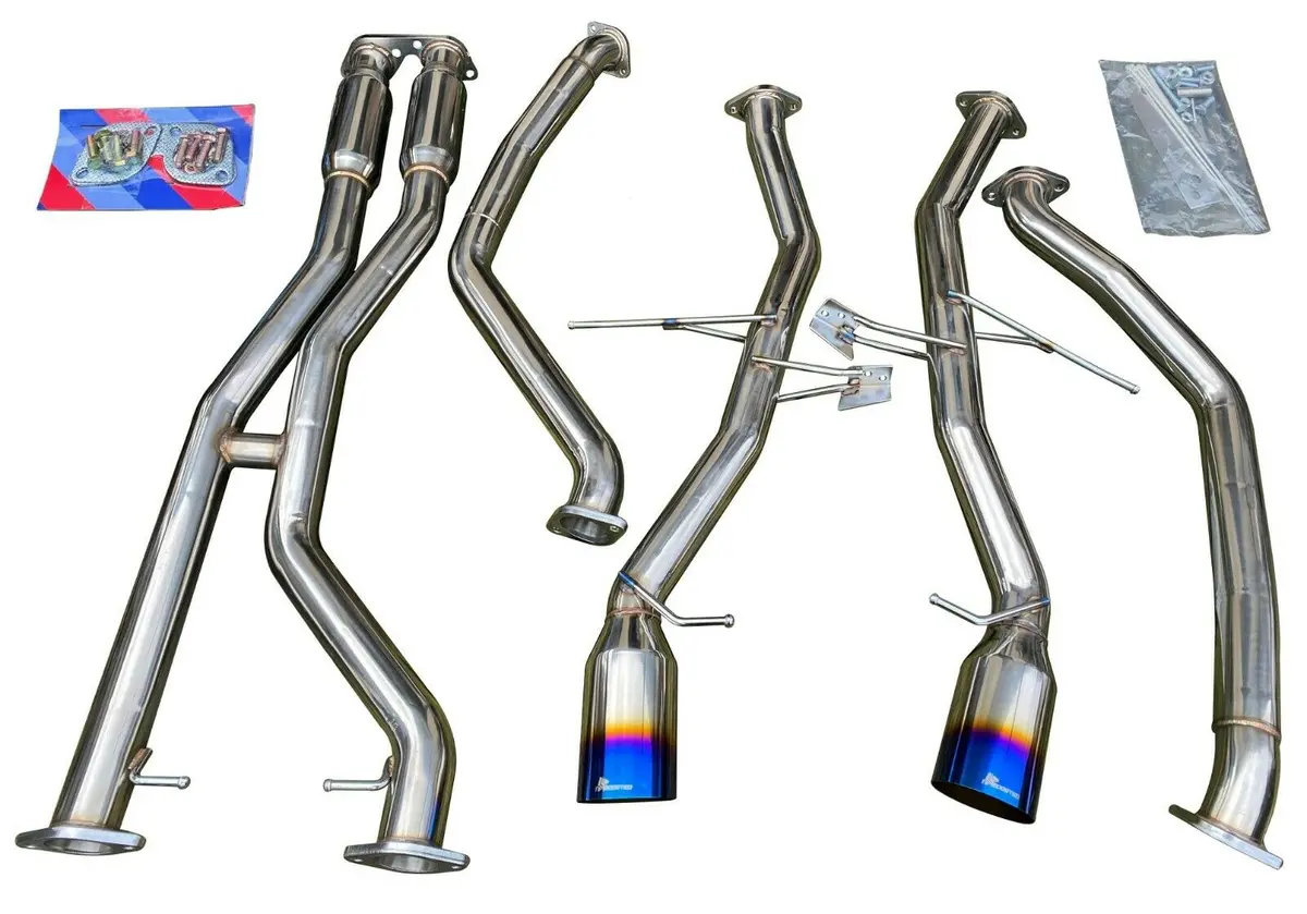 Catback Exhaust W/ Burnt Tips For 07-10 335I E90 E92 E93 N54 Twin Turbo 3.0L Rwd 1