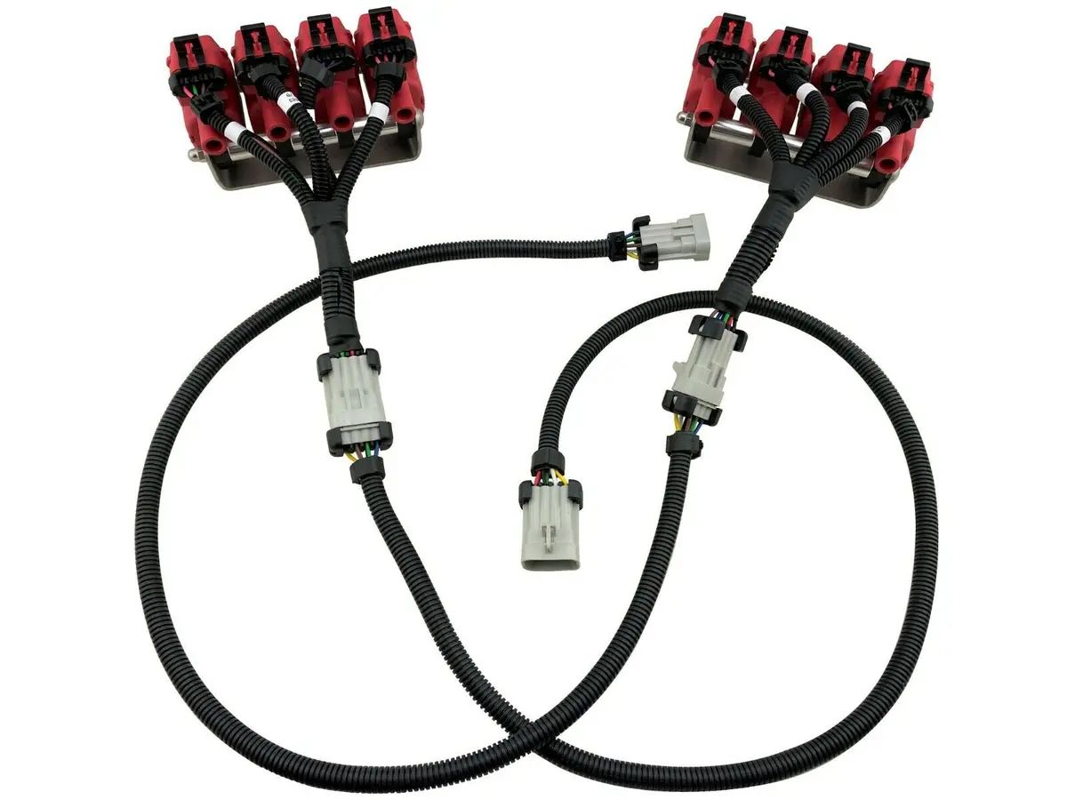 8 Pack Ignition Coil Remote Bracket Mount Kit + Harness For Ls1 Ls6 D580 Uf192 1