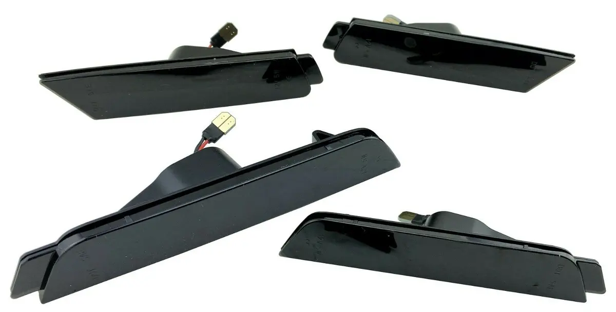 Led Side Corner Marker Lights Smoke Tint Dark Front Rear Set For 2010-15 Camaro 1