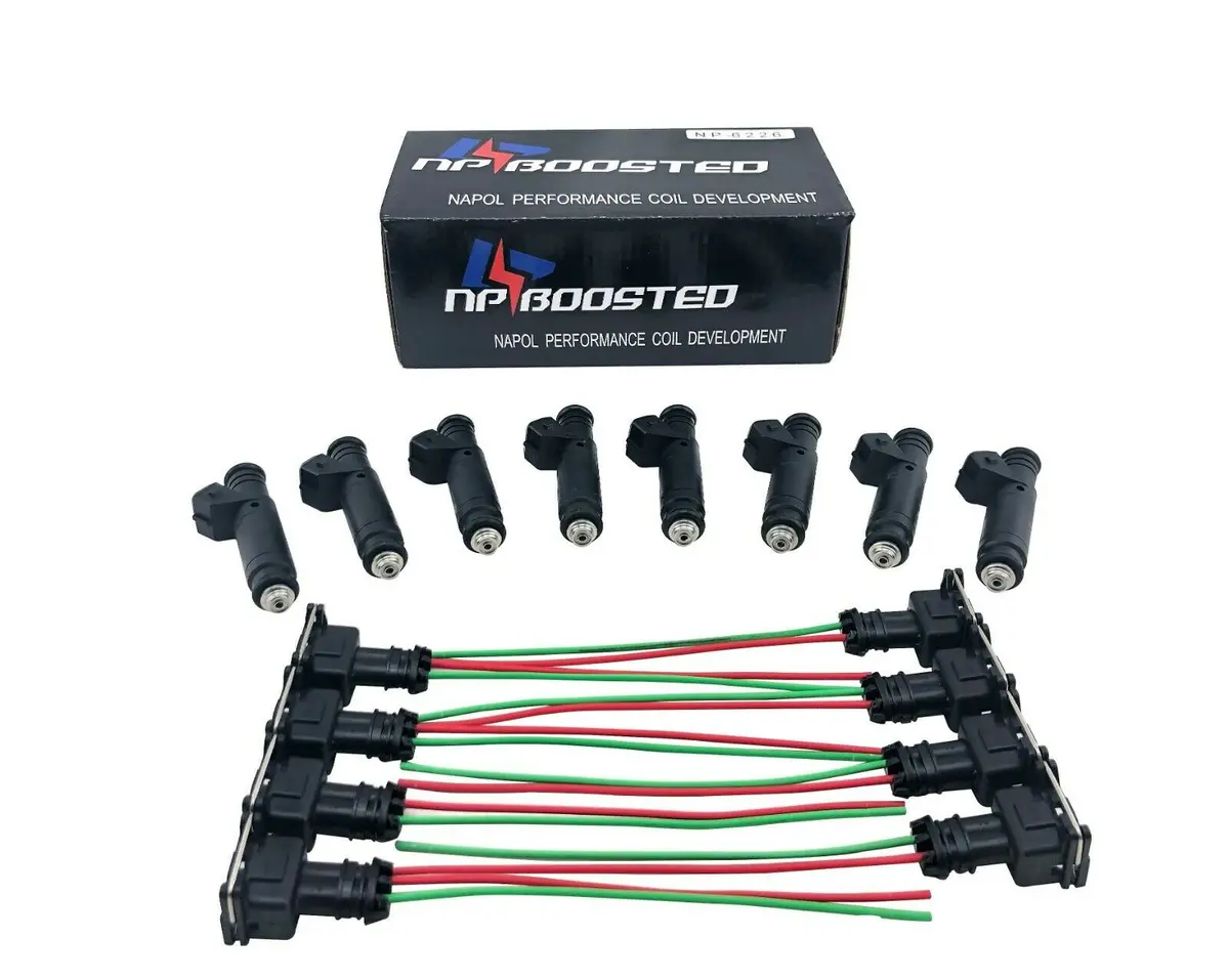 8 Hi Impedance 60Lb Ev1 Fuel Injectors For Ford Chevy Pontiac Lt1 Ls1 Ls6 630Cc 1