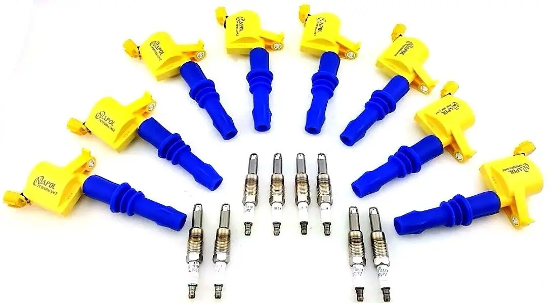 2004-2010 Ignition Coils Ford Expedition F250 F-250 F350 & Ht15 Spark Plugs 5.4 1