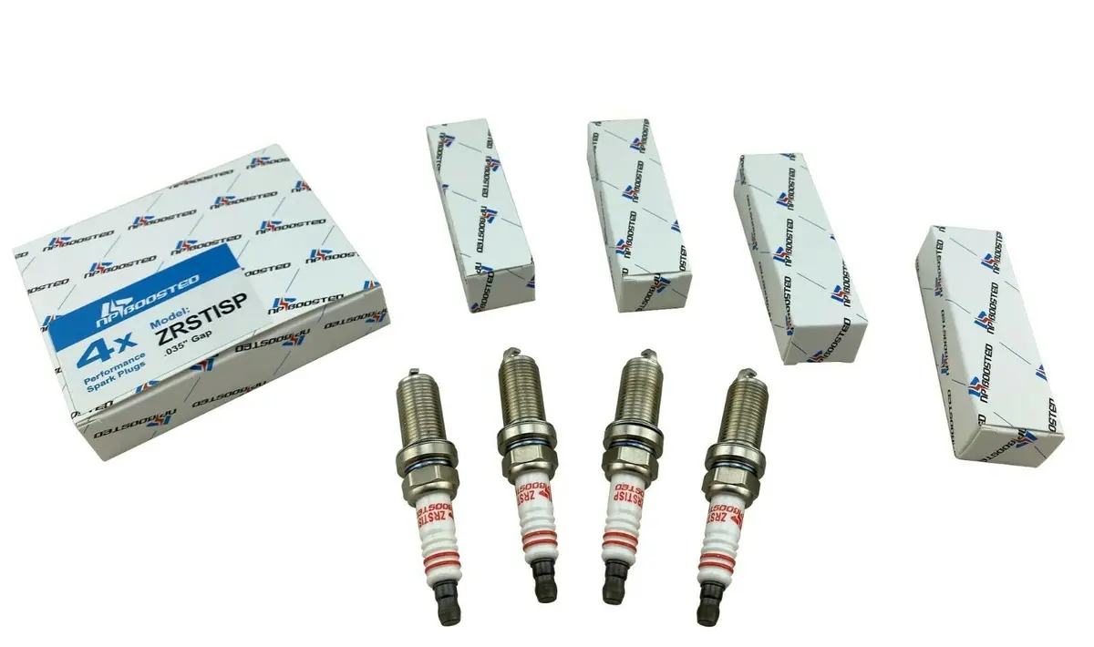 4 Ignition Spark Plugs Set For Impreza Wrx Sti Forester Legacy Outback 2.5 Turbo 1
