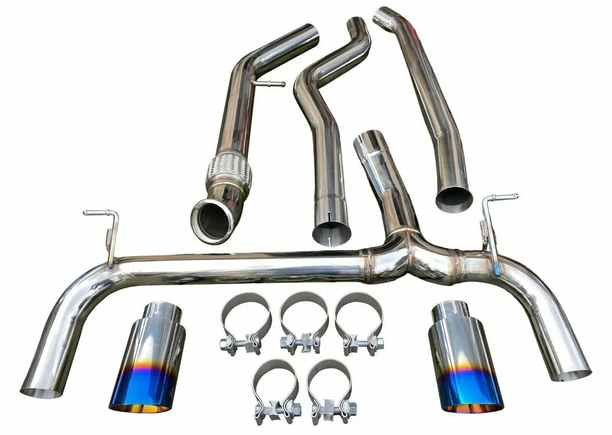 3" Dual Burnt Tip Exhaust For 12-16 335I F30 435I F32 N55 3.0L Turbo Sedan Coupe 1