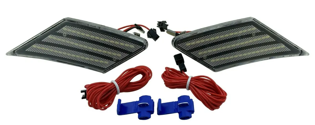 Clear Lens Led White Side Marker Bumper Lights For 13+ Subaru Brz Scion Fr-S 86 1