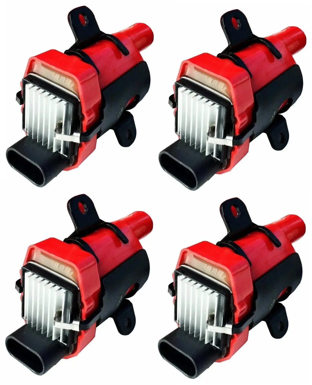 4 Round Ignition Coil Packs For Chevy Silverado 1500 2500 Gmc 5.3 6.0L 4.8L D585 1