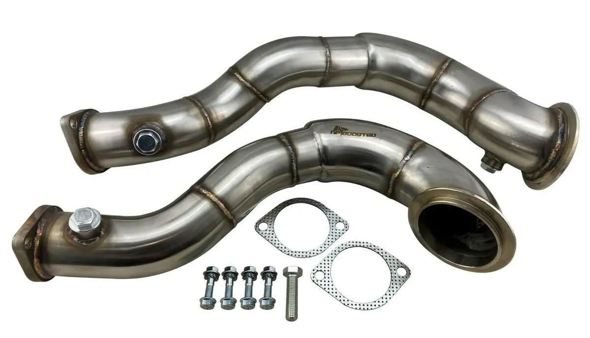 N54 Hiflow Turbo Exhaust Downpipes 335 Xi Xdrive For 2007-2011 Bmw 335Xi X Drive 1