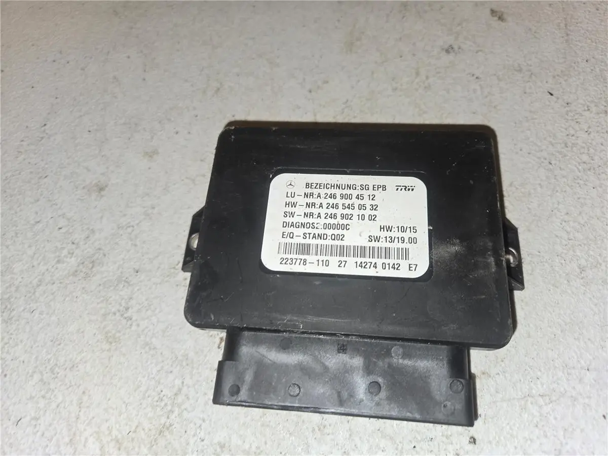 2014 - 2015 Mercedes-Benz Ml350 Parking Brake Control Module A 246 900 45 12 Oem 1
