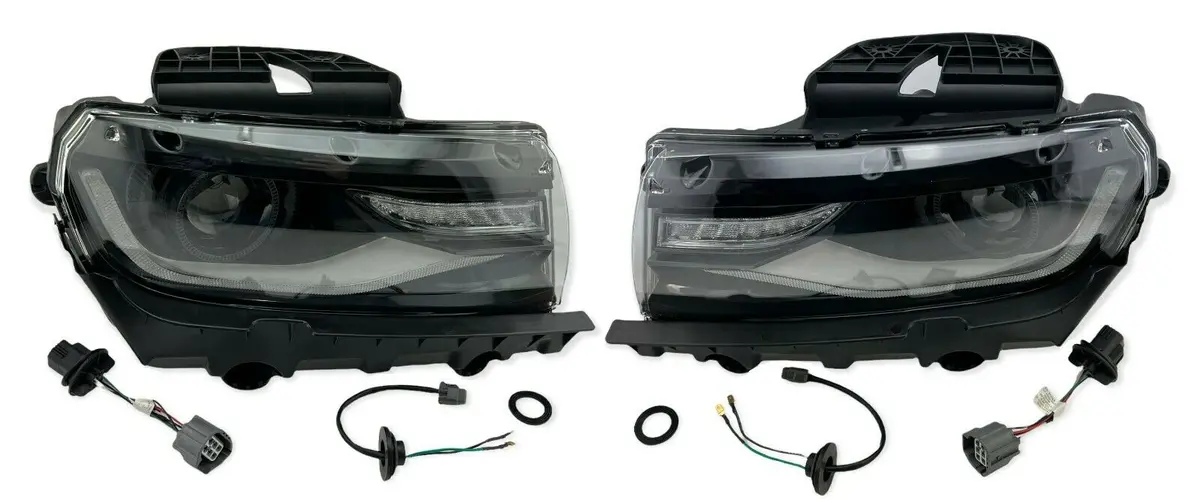 Led Projector Headlights Front Lamps Set Fits 2014 2015 Chevrolet Chevy Camaro 1