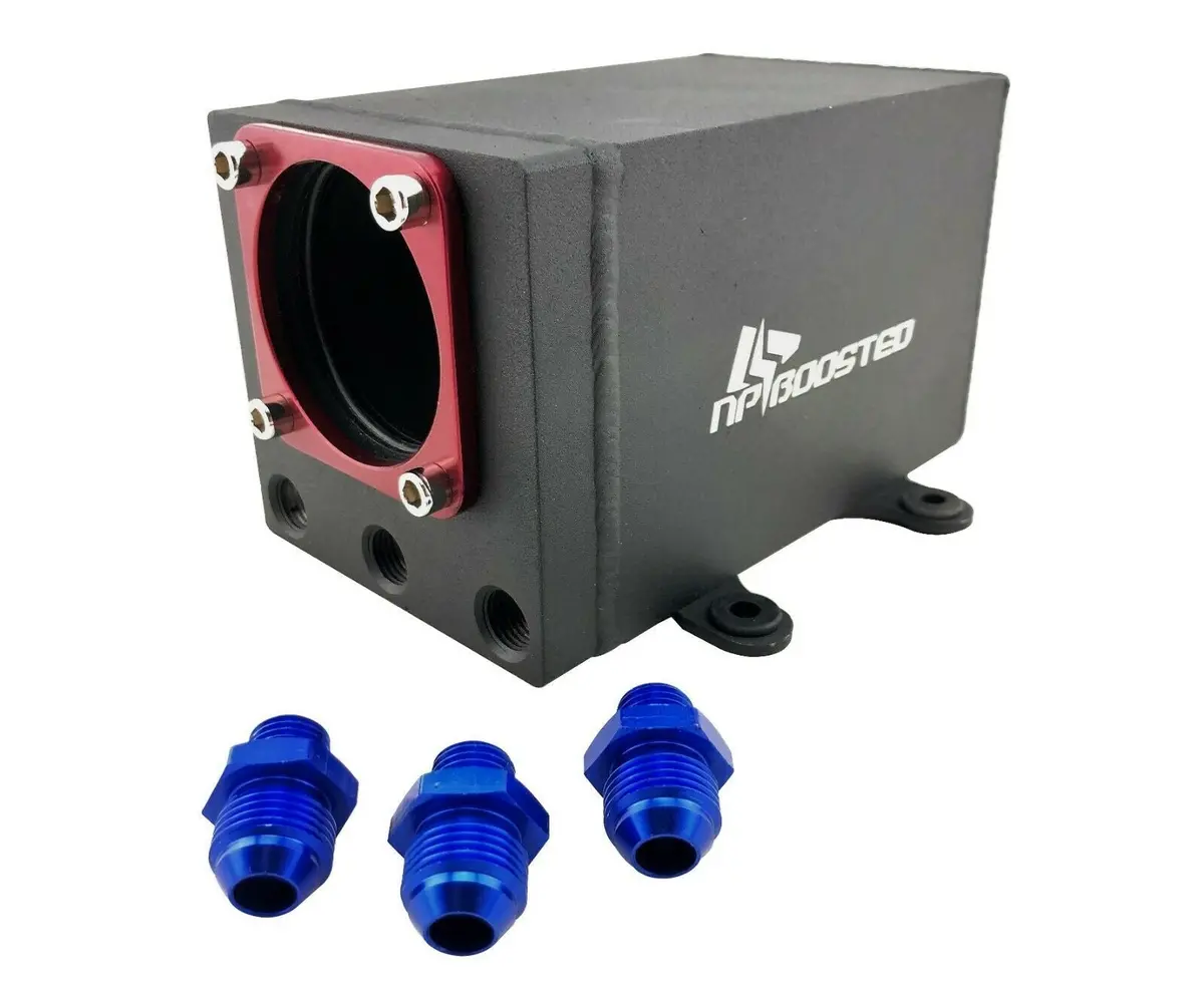Fuel Pump Surge Tank Single 60Mm External Inline Kit W/ An8 Fits Bosch 044 Pump 1