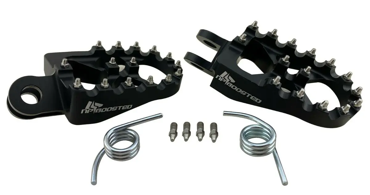 Dirt Bike Billet Wide Foot Pegs For Suzuki Rm125 Rm250 Drz400e Drz400s Drz400sm 1